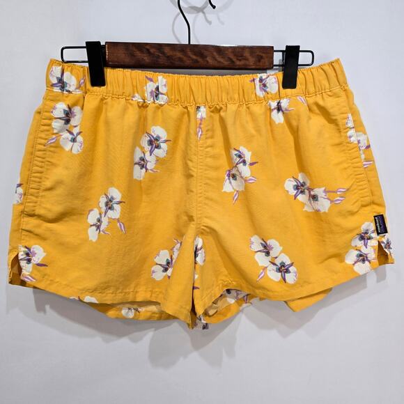 Patagonia Pants - Patagonia Barely Baggies Shorts Womens Medium Yellow 2.5" Inseam Drawstring
